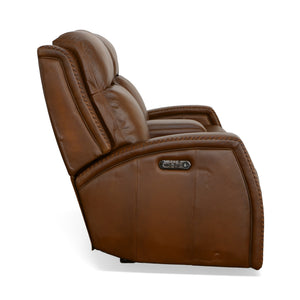 Power Loveseat with Console with Power Headrest