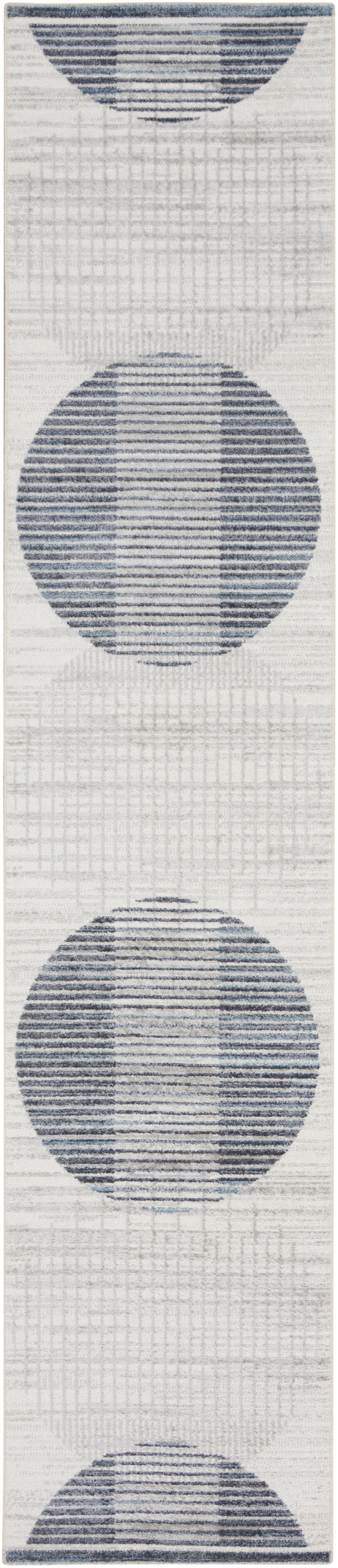 Astra Machine Washable ASW03 Ivory Blue Rug