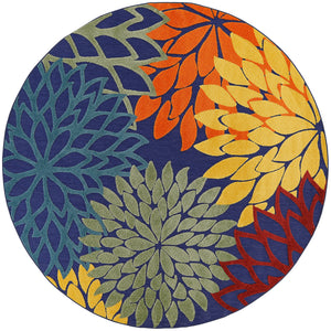 Aloha ALH05 Navy Multicolor Rug