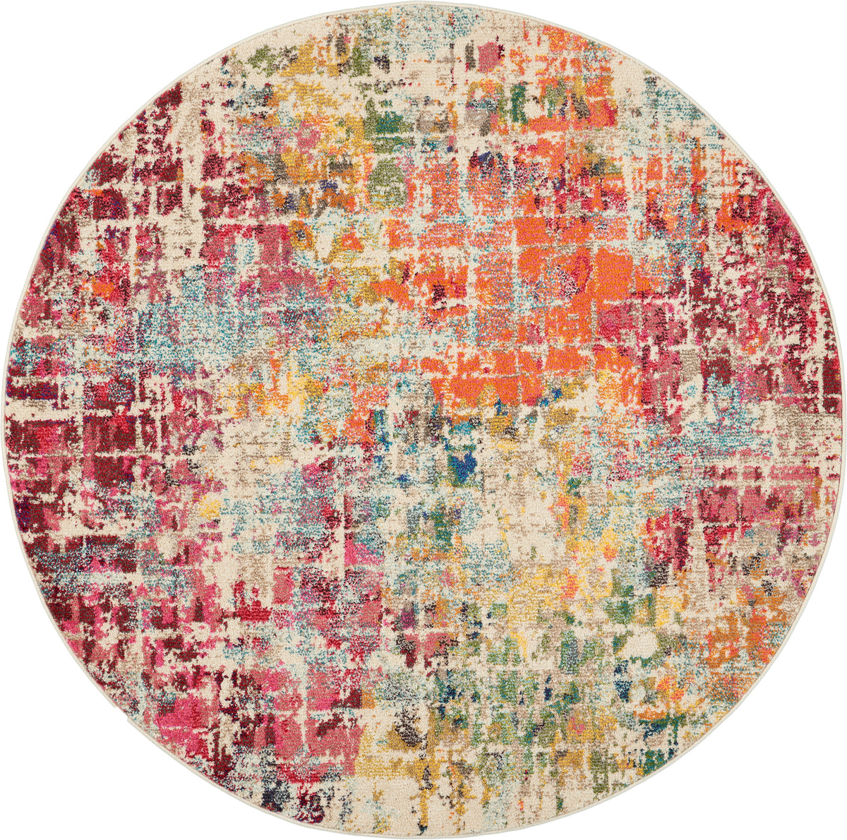Celestial CES13 Pink Multicolor Rug
