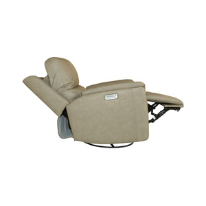 Power Swivel Gliding Recliner with Power Headrest, Lumbar, Heat & Massage