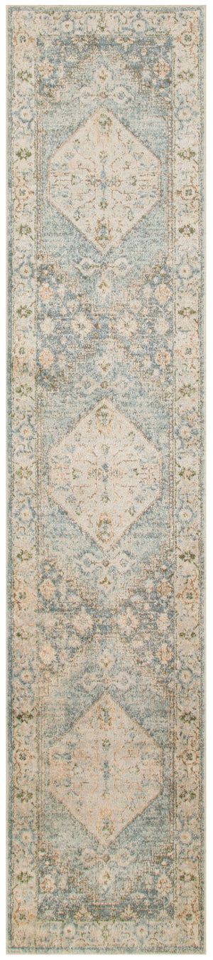 Astra Machine Washable ASW11 Silver Blue Rug