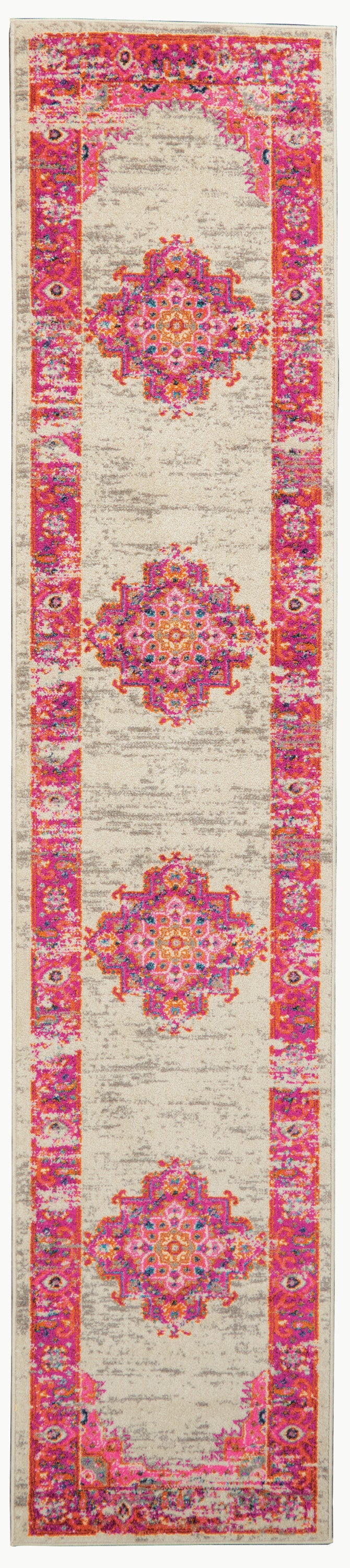 Passion PSN03 Ivory Fuchsia Rug