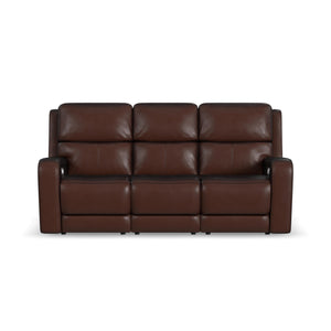 Power Reclining Sofa with Power Headrests, Lumbar, Heat & Massage