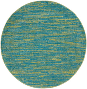 Nourison Essentials NRE01 Blue Green Rug