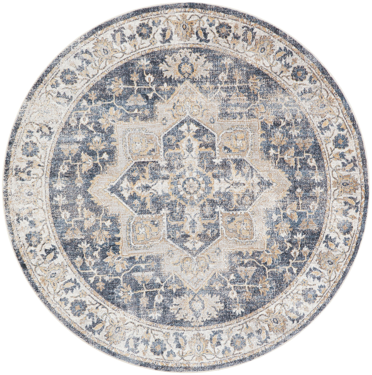 Astra Machine Washable ASW12 Grey Blue Rug