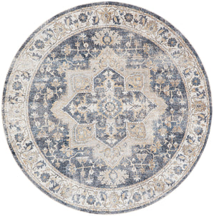 Astra Machine Washable ASW12 Grey Blue Rug