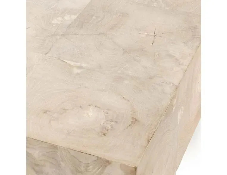 Anders Teak Wood 70" Console Table Cream Wash