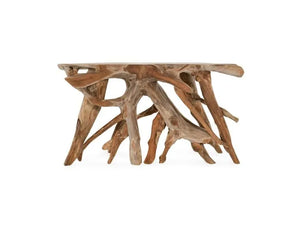 Cypress Root Console Table 59-60" Natural