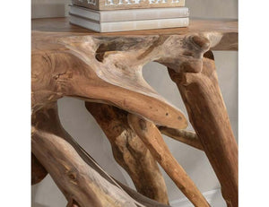 Cypress Root Console Table 59-60" Natural