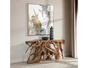 Cypress Root Console Table 70-71" Natural