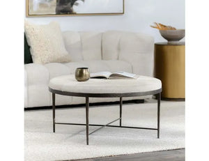 Bose Hide 36" Rd Coffee Table Ivory