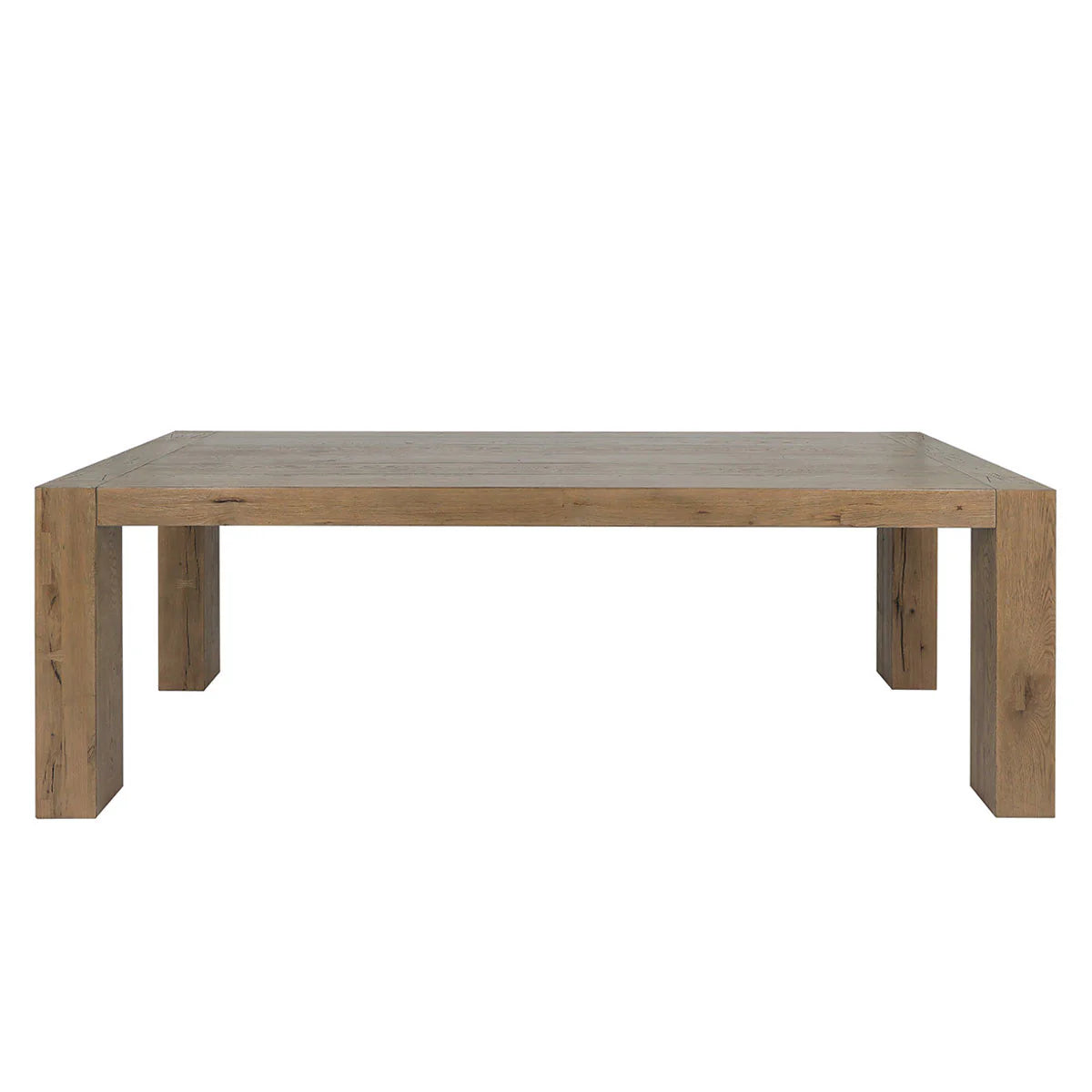 Kingston Reclaimed Oak 89" Dining Table Cafe Brown