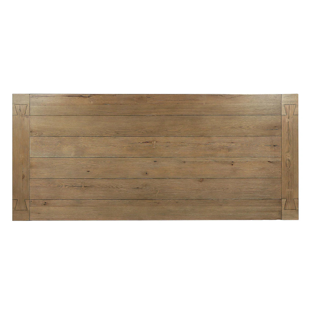 Kingston Reclaimed Oak 89" Dining Table Cafe Brown