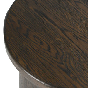 Runa Oak Veneer 22" End Table Coffee Brown
