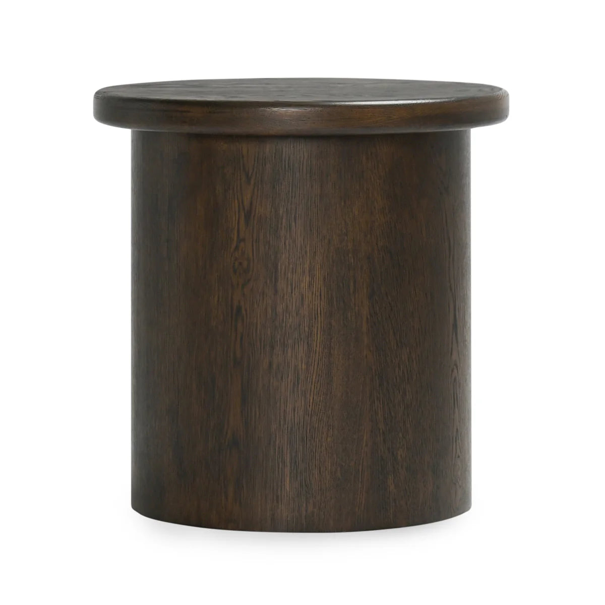 Runa Oak Veneer 22" End Table Coffee Brown
