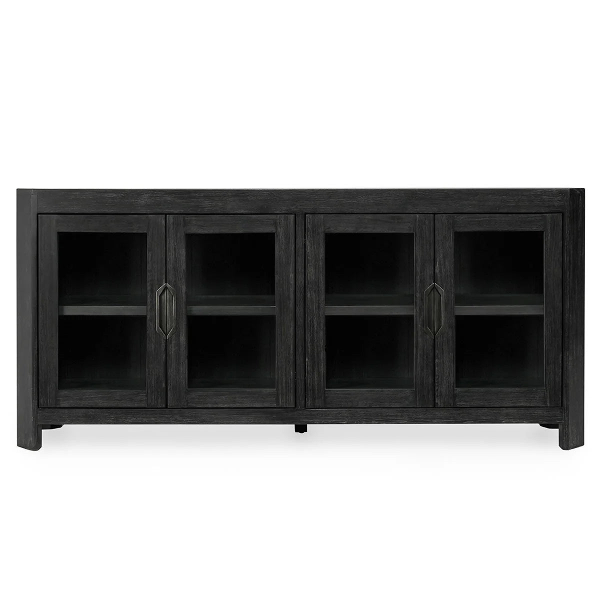 Macarthur Reclaimed Oak 4Dr Cabinet Antique Black