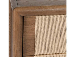 Corda Oak Veneer 6Dwr Dresser Nut Brown/Natural