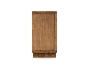 Bast Pine Wood 4Dr Cabinet Mission Brown