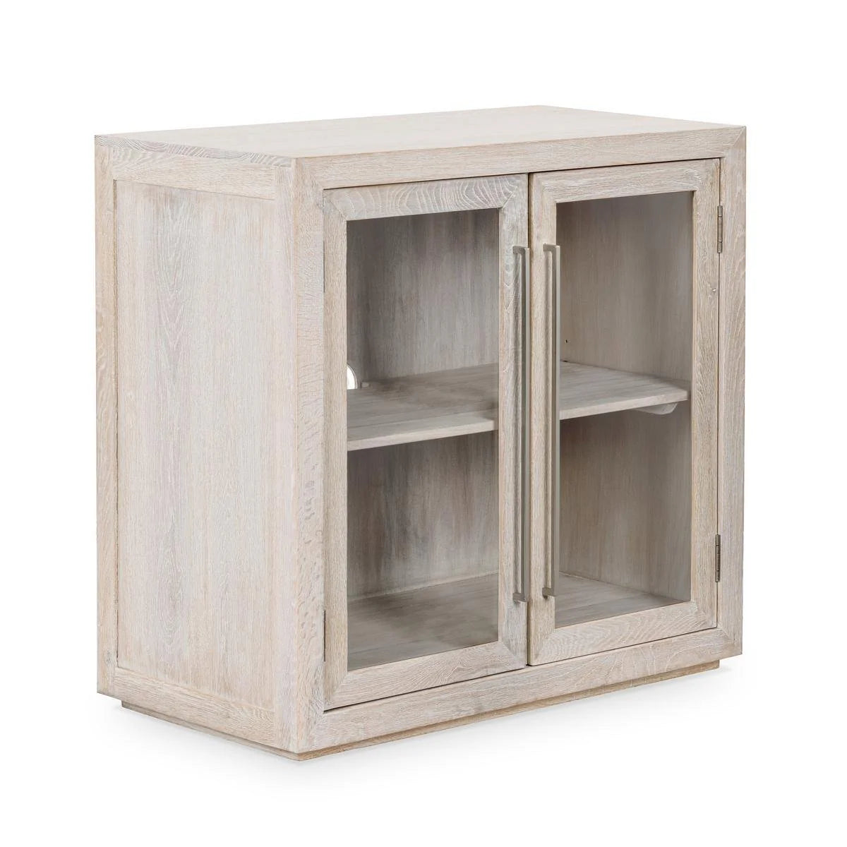 Bradley Oak Wood 2Dr Cabinet White Wash