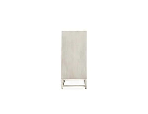 Adina Mango Wood 4Dr Cabinet White Washed