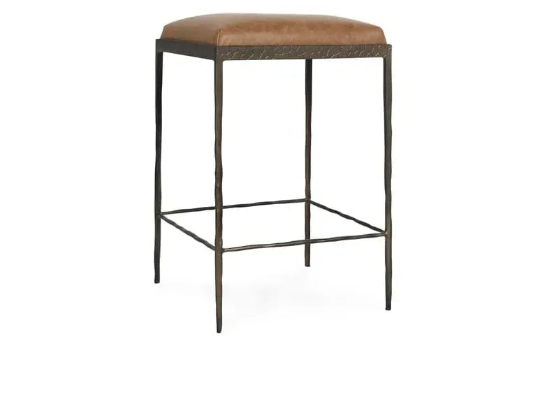 Bose Leather 26" Counter Stool Chestnut Brown