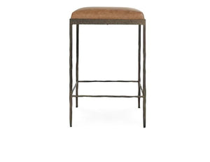 Bose Leather 26" Counter Stool Chestnut Brown