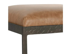 Bose Leather 26" Counter Stool Chestnut Brown