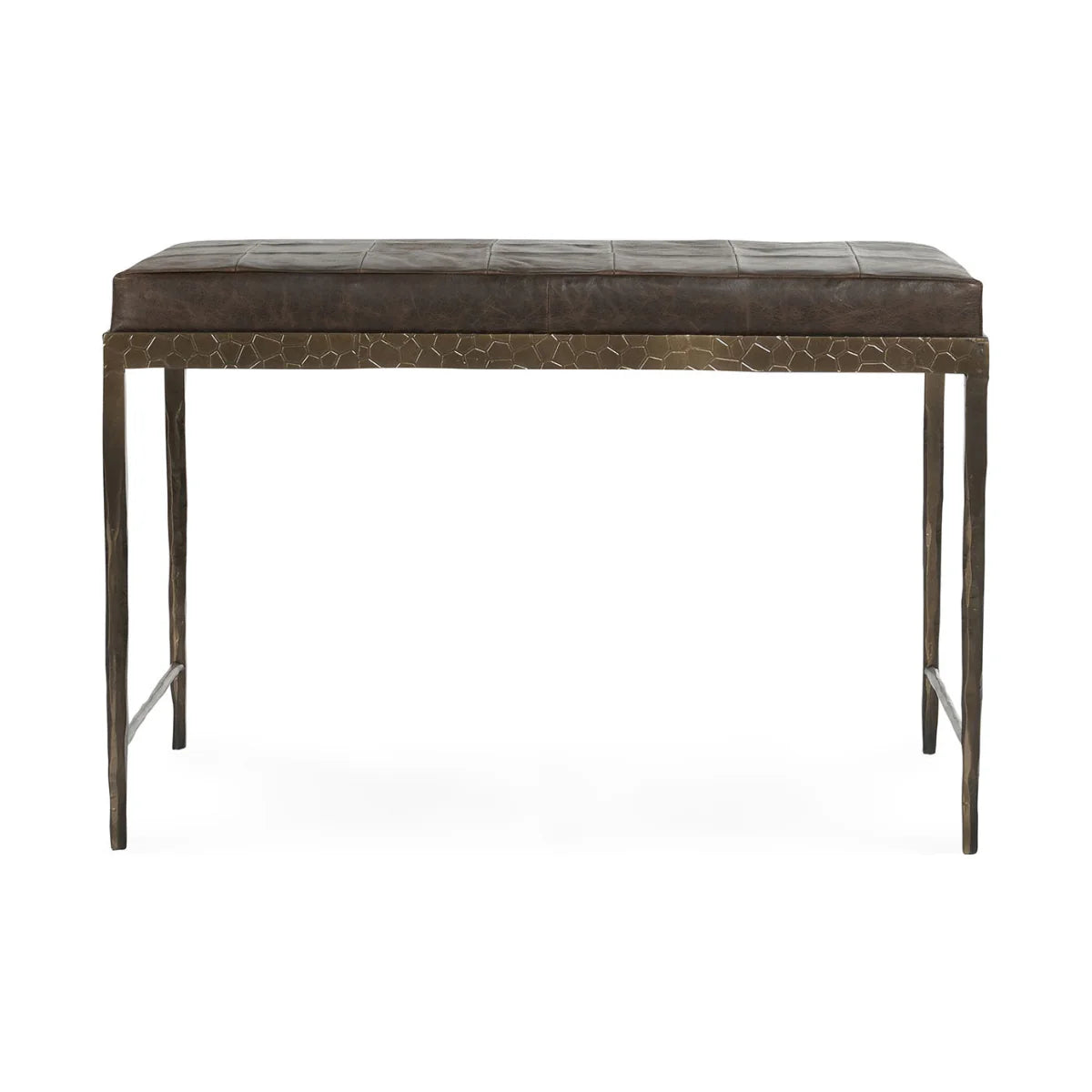 Malo Leather 28" Bench Cocoa Brown