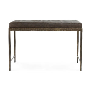 Malo Leather 28" Bench Cocoa Brown