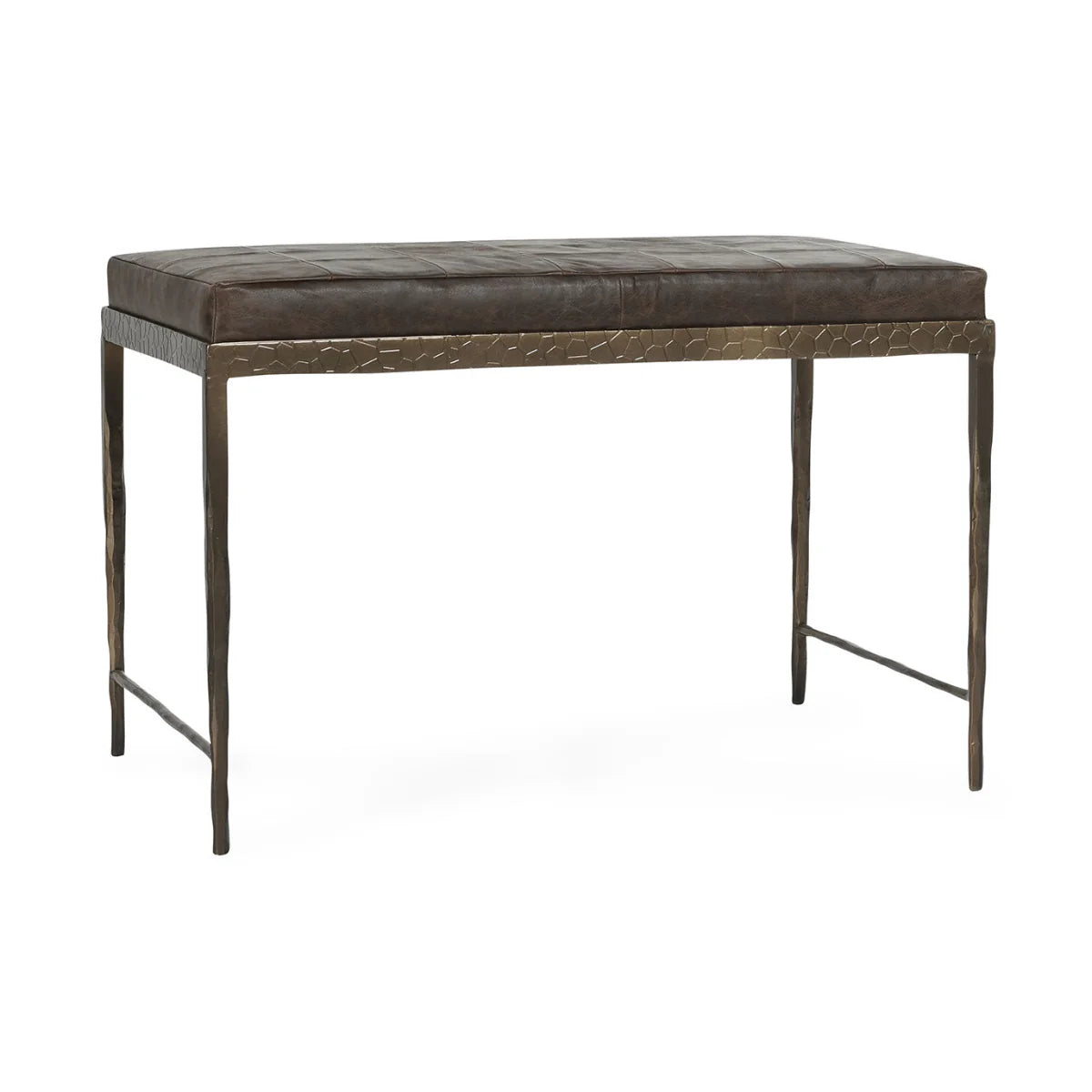 Malo Leather 28" Bench Cocoa Brown
