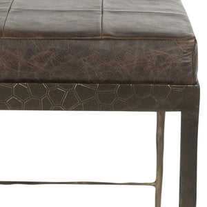 Malo Leather 28" Bench Cocoa Brown