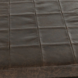 Malo Leather 28" Bench Cocoa Brown