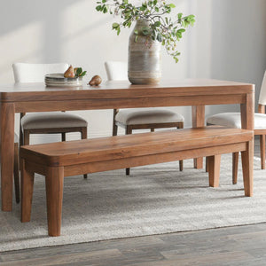 Arno Acacia Wood 64" Bench Natural