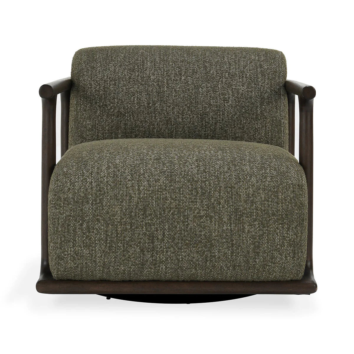 Lucia Swivel Accent Chair Kale Green