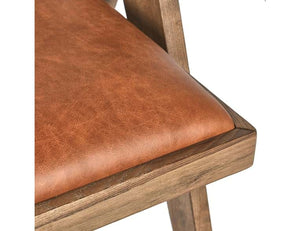 Dolton Leather Dining Arm Chair Autumn Brown