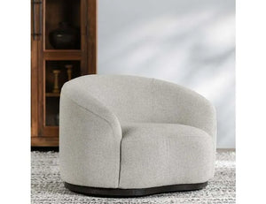 Beverly Swivel Accent Chair Ivory