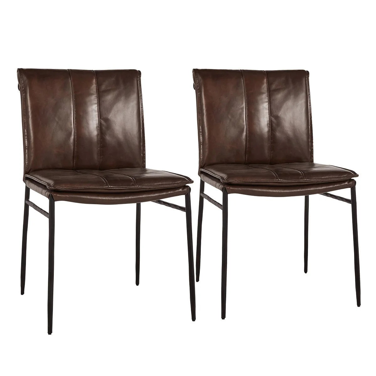 Mayer Dining Chair Brown Set of 2