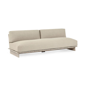 Livia Teak Outdoor Sofa Taupe