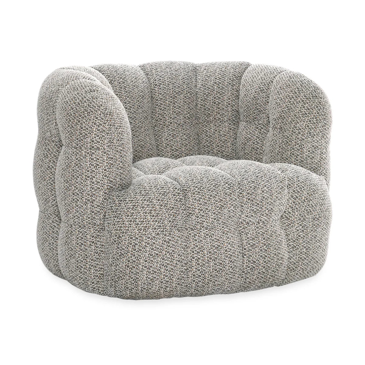 Walter Swivel Accent Chair Heathered Gray