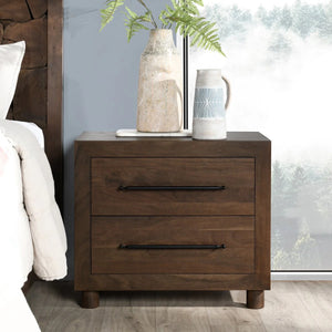 Jaxon Wood 2Dwr Nightstand Cocoa Brown