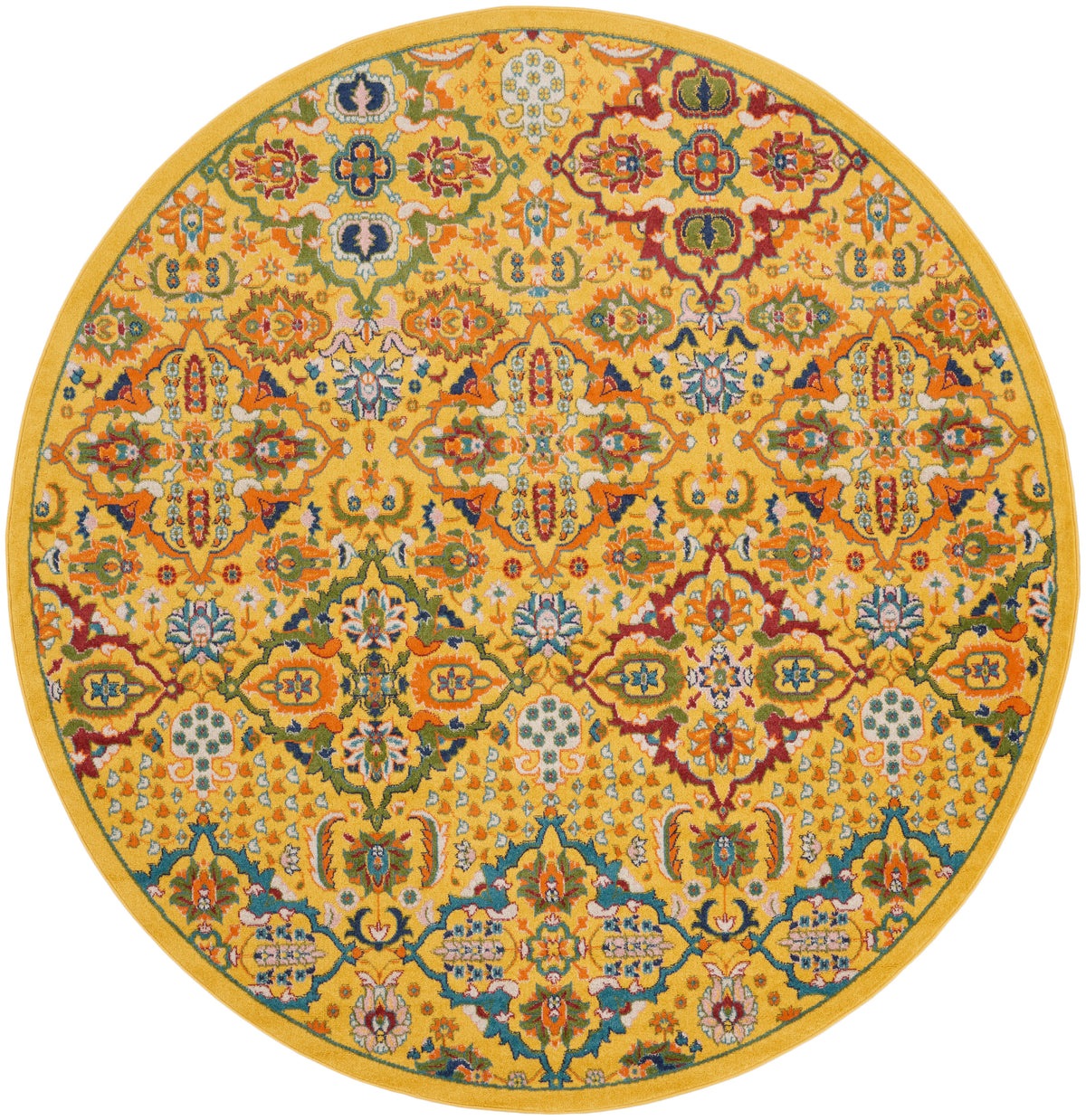 Allur ALR03 Yellow Multicolor Rug