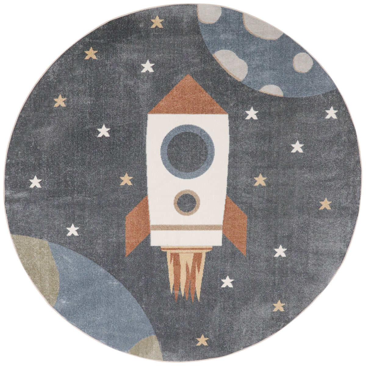 Astra Machine Washable ASW06 Sky Blue Rug
