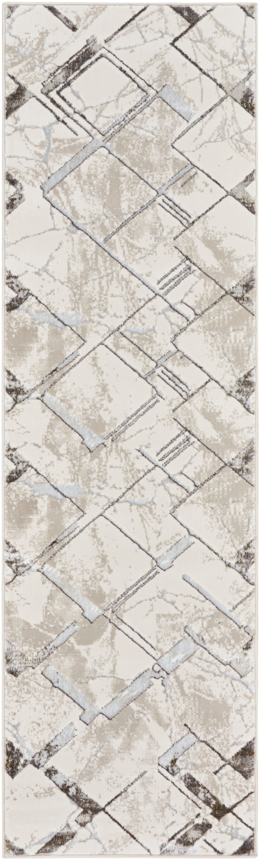 Glitz GLZ02 Ivory Grey Rug