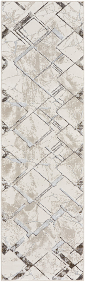Glitz GLZ02 Ivory Grey Rug