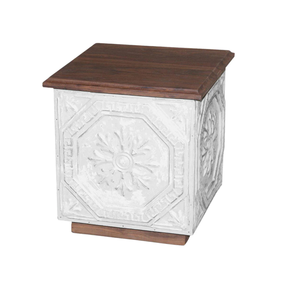 Wood Iron Side Table