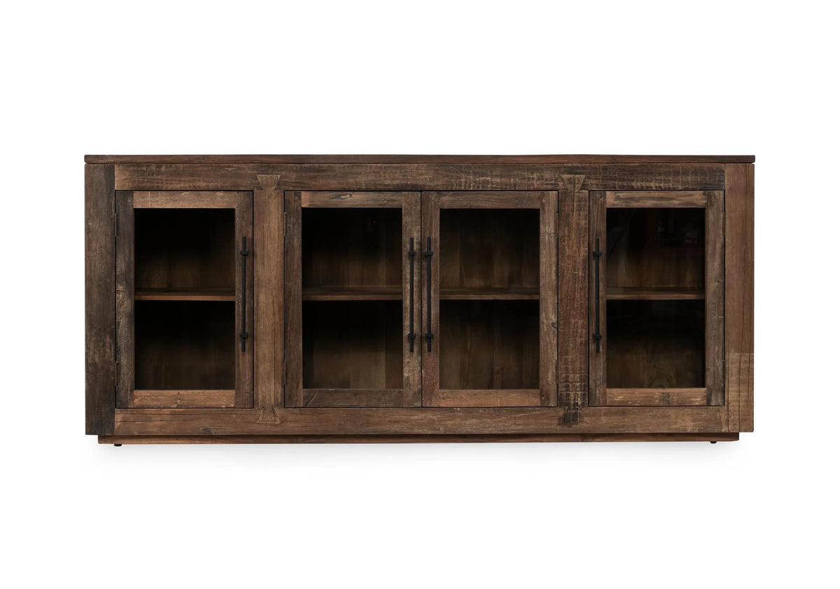 Jett Reclaimed Wood 4Dr Cabinet Natural