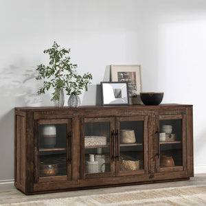 Jett Reclaimed Wood 4Dr Cabinet Natural
