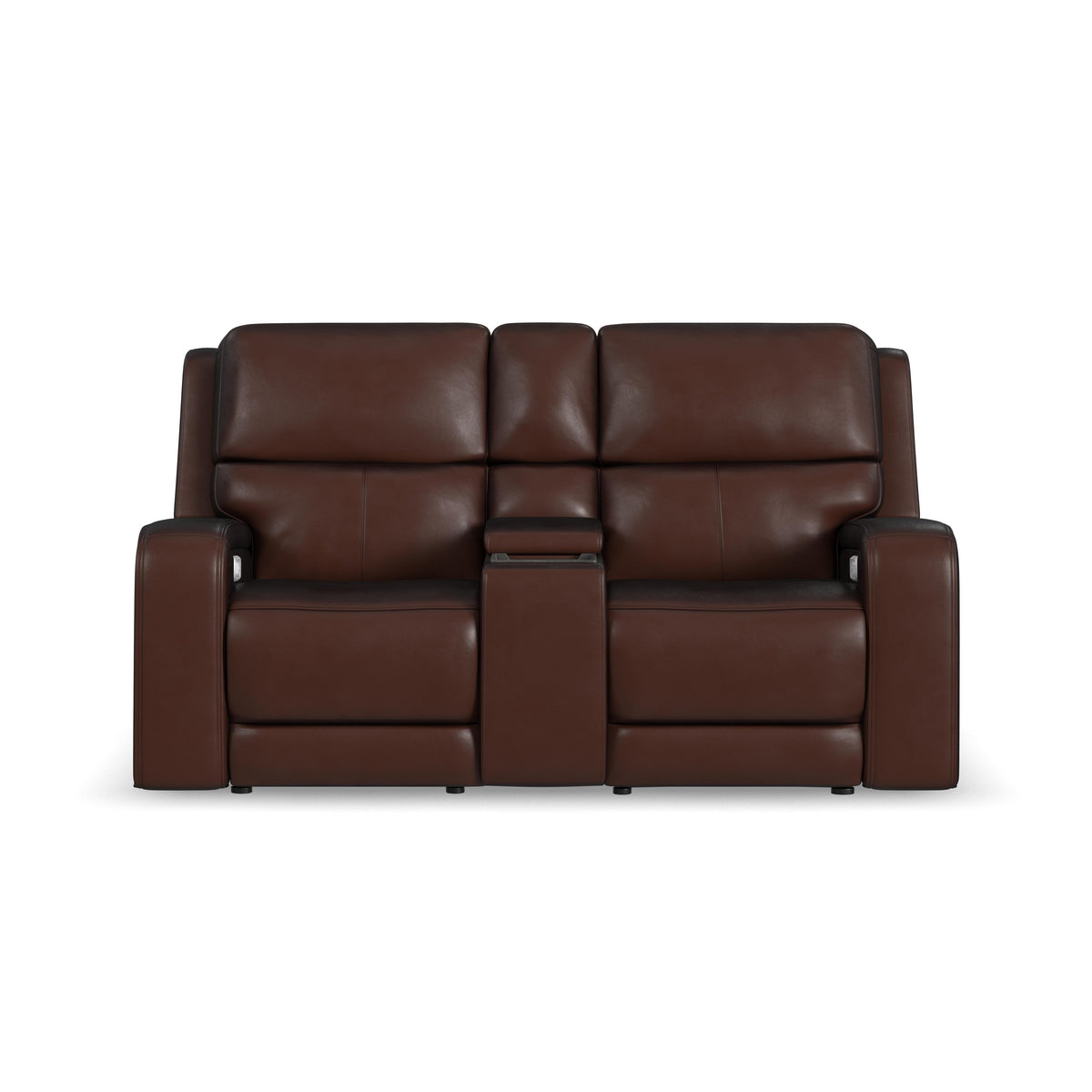 Power Reclining Loveseat with Console, Power Headrests, Lumbar, Heat & Massage