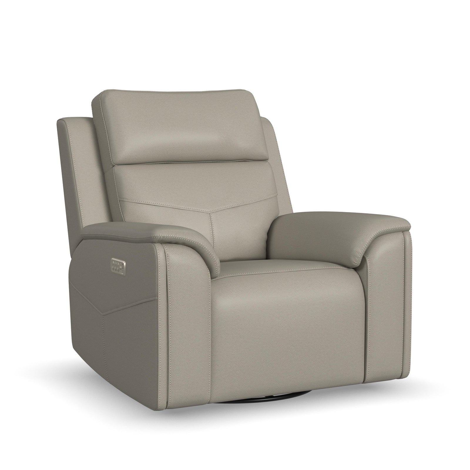 Power Swivel Gliding Recliner with Power Headrest, Lumbar, Heat & Massage